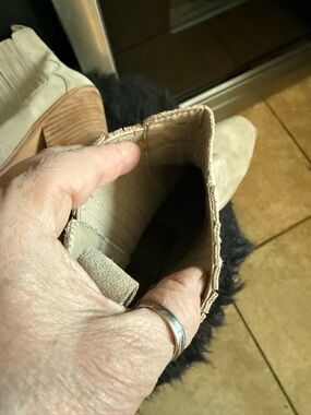 Dolce Vita Beige Suede Ankle Boots